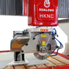 Machines HUALONG série HKNC scie à pont polyvalente CNC découpeuse de pierre 5 axes pour comptoir de dalle de marbre de granit