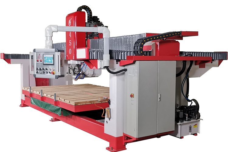 Hualong Stone Machinery Hlsq-450 vente chaude Granit Marbre Carrelage Pierre Comptoir Pont Scie Machine