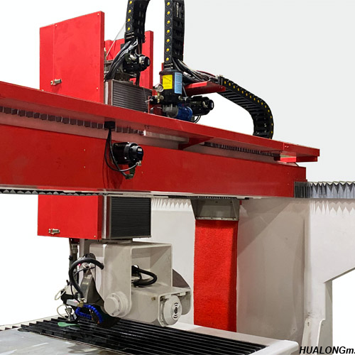 HUALONG HKNC-650J coupe et jet à haute efficacité 5 axes CNC SawJet machine de découpe de pierre avec scie à pont et jet d'eau