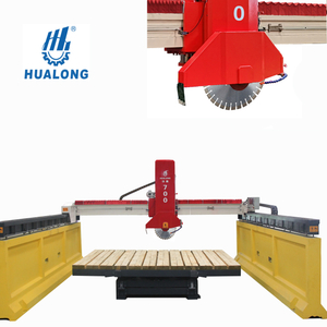 HUALONG HLSQ-700 machine de découpe de scie à pierre infrarouge automatique pour coupeur de marbre prix pas cher